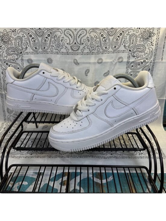 Nike Other - Nike Air Force 1 Low LE GS Triple White FV5951-111 Youth 5Y/Womans 6.5 EUC